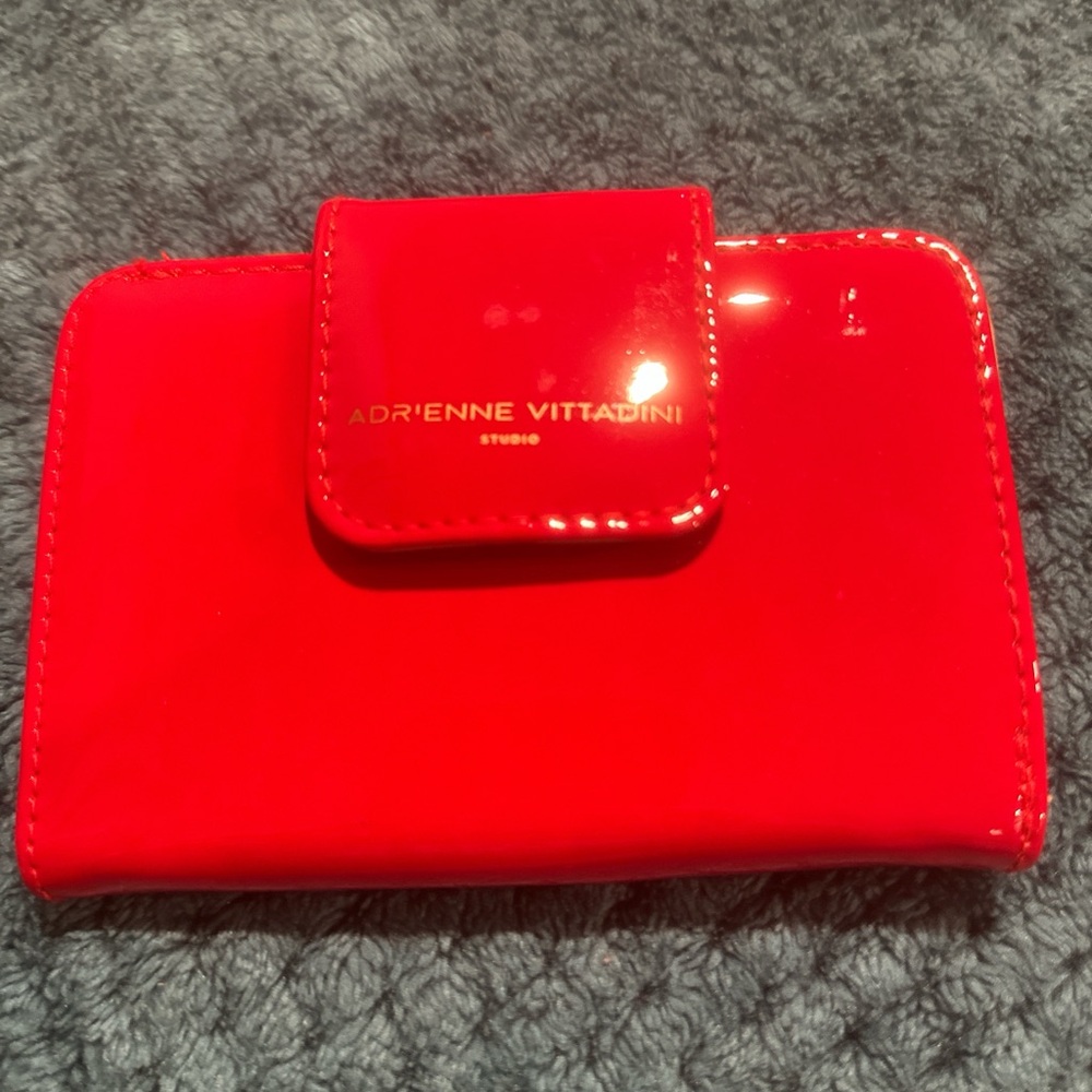 Adrienne Vittadini Glossy Red Wallet